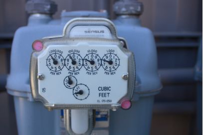 View of utility meter